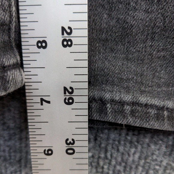 American Eagle Outfitters Men's Straight Leg Jeans Black 30x32 5-Pocket Whisker - Picture 11 of 11